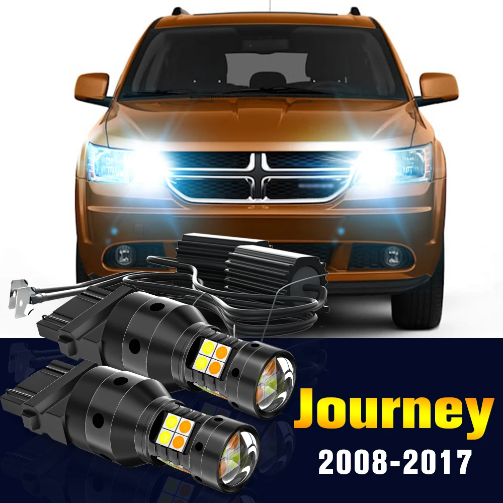 

2pcs LED Dual Mode Turn Signal+Daytime Running Light DRL Lamp For Dodge Nitro 2006-2012 2007 2008 2009 2010 2011 Accessories