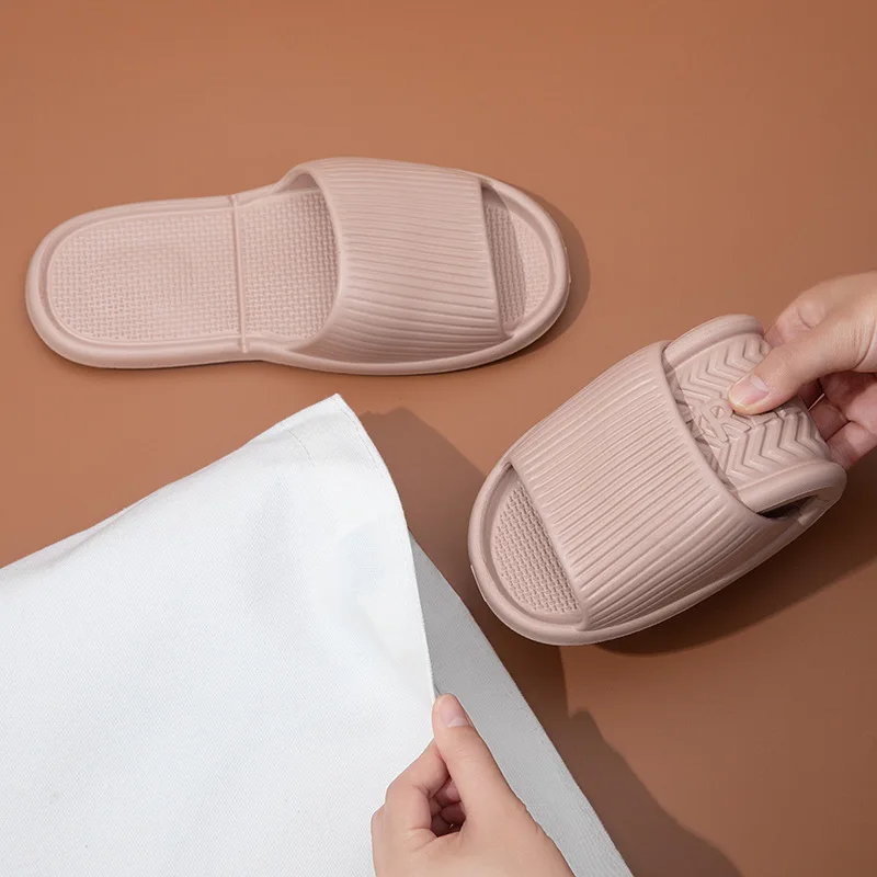 2025 New Foldable EVA House Slippers Portable Hotel Travel Slipper Bathroom Non-Slip Slides Home Indoor Flat Shoes for Men Women — view 2