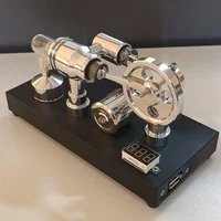 ⁦محرك ستيرلينغ الحركي بتصميم حلقة النجوم مع فولتميتر ومنفذ USB - طقم تعليمي وتجريبي (DIY)  |  Stirling Engine Star Ring Generator with Voltmeter & USB DIY Kit⁩ - الصورة ⁦5⁩