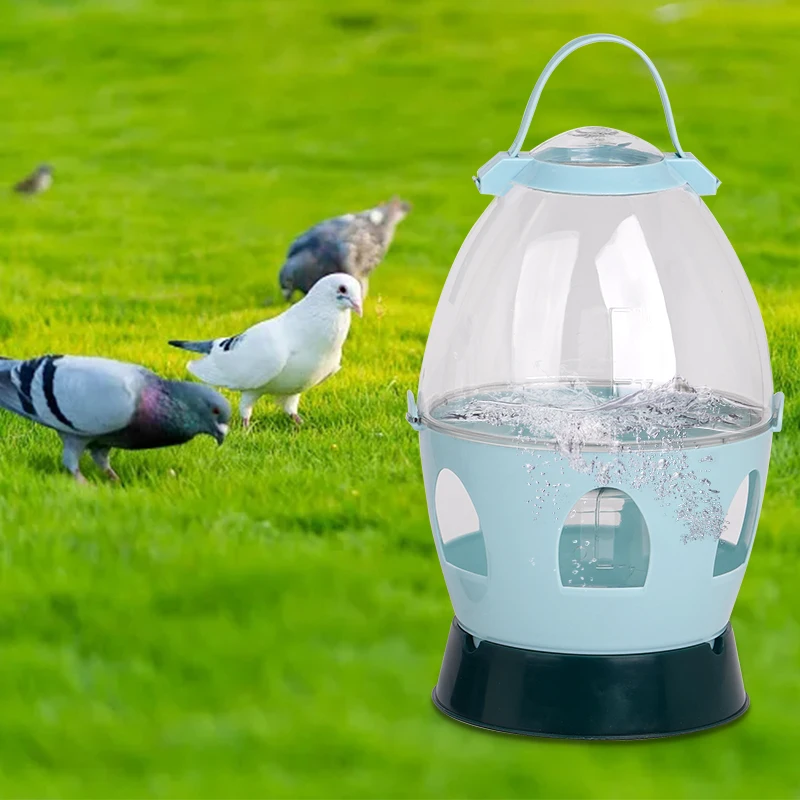 2L/4L Automatic Pigeon Dove Water Dispenser Bird Drinker Feeder Container Durable Plastic Dove Drinker Pet Bird Supplies