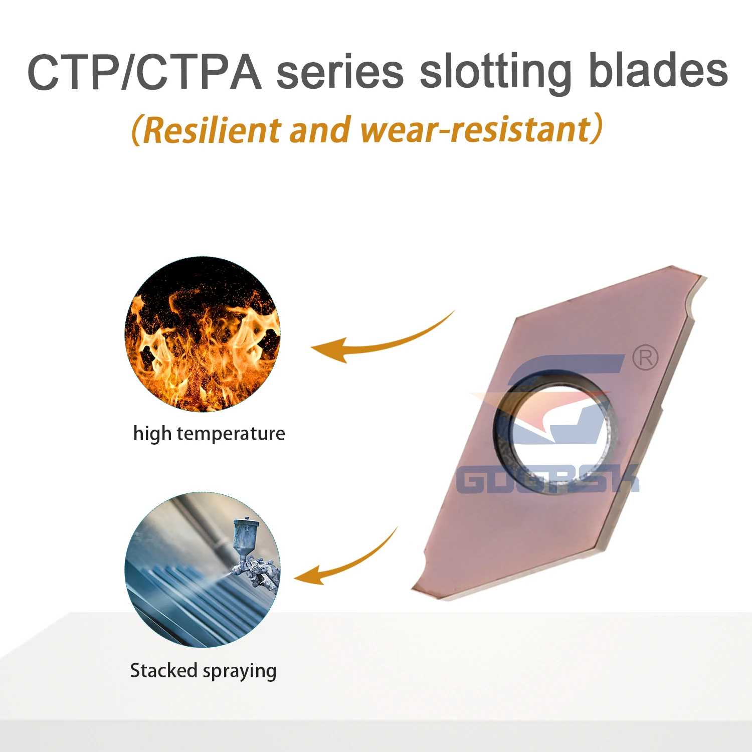 데스카 100% 오리지널 수치 제어 워킹 머신 블레이드 CTP/CTPA 스테인리스 스틸 양날 경사 입 플랫 컷 툴