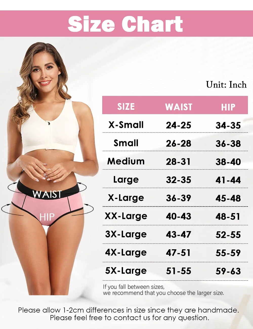 POKARLA Women's Seamless Buttock Lift Underwear High Waisted Cotton Briefs Ladies Comfy Full Back Coverage Underpants Large Size
