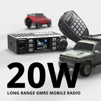 20W Long Range GMRS Mobile Radio for Vehicle, 500 Channels, VOX, Display Sync, Cigarette Lighter Plug, Off Road 4x4 2