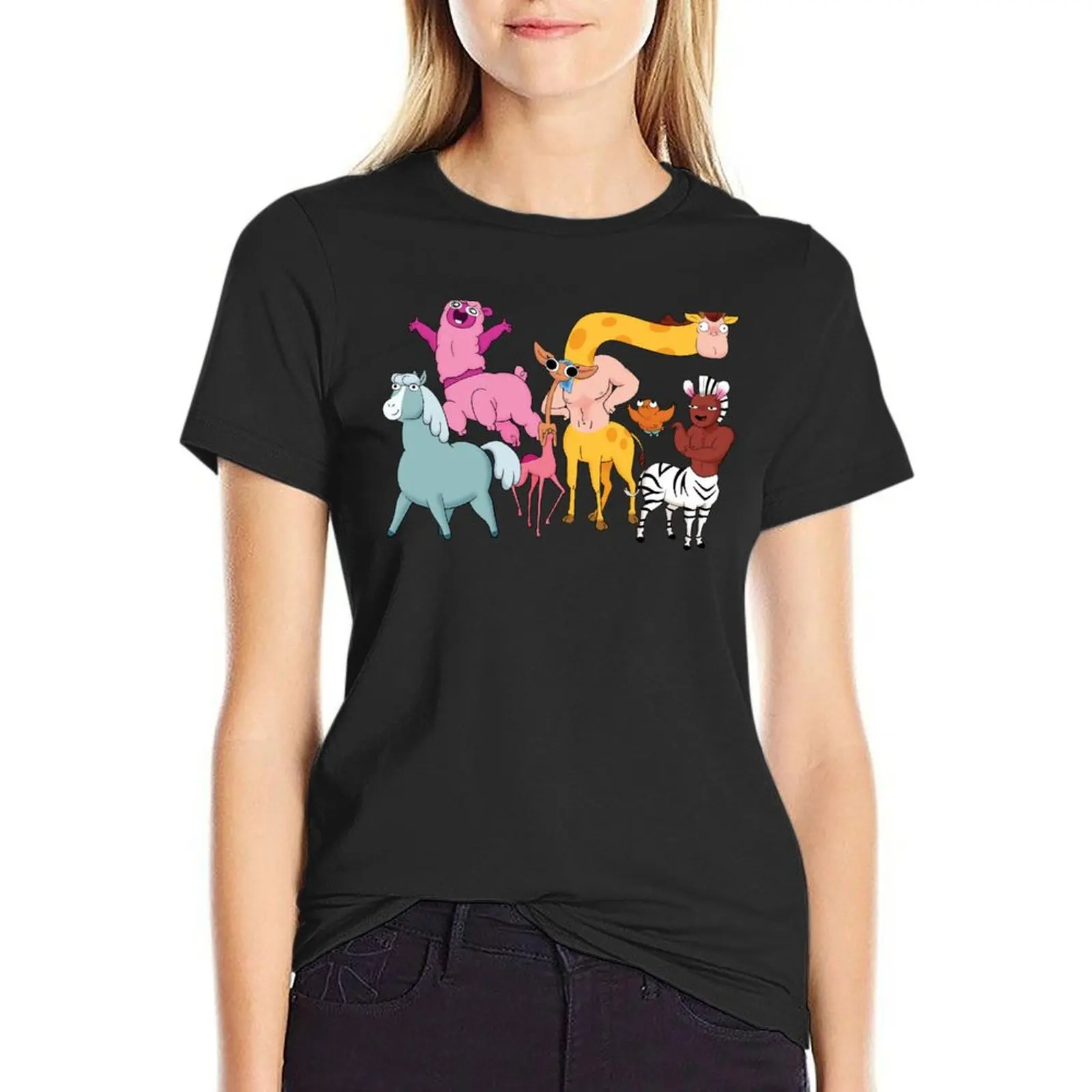 

The Herd T-shirt lady clothes cute tops summer blouses woman 2024
