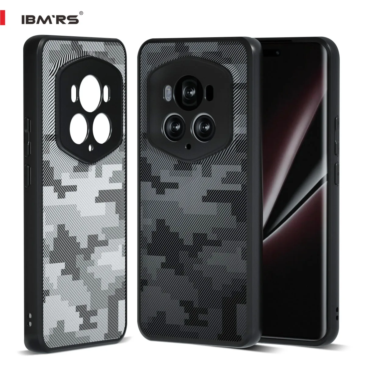 Shockproof Military-Grade Black Camo Phone Case