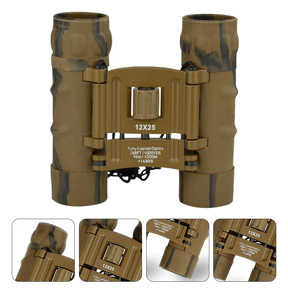 

Pocket 12 x 25 Adults Kids for Bird Watching Concert Theater Opera Travel Outdoor Games ( )