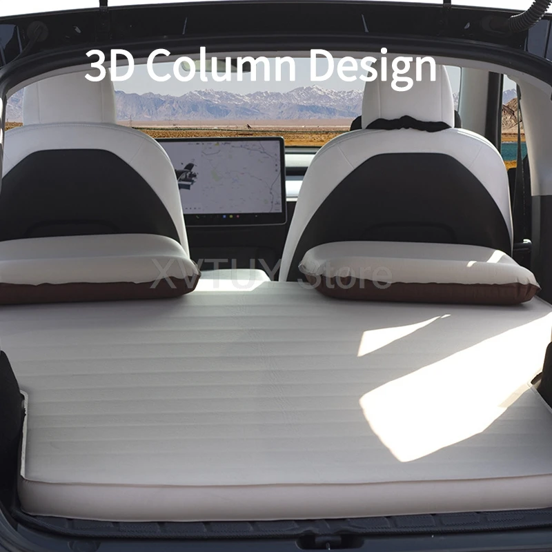 For Tesla Model Y Mattress Self-Inflating Camping Bed Sleeping Pad Inflatable BackSeat Bed Portable Outdoor Cushions Camping Pad
