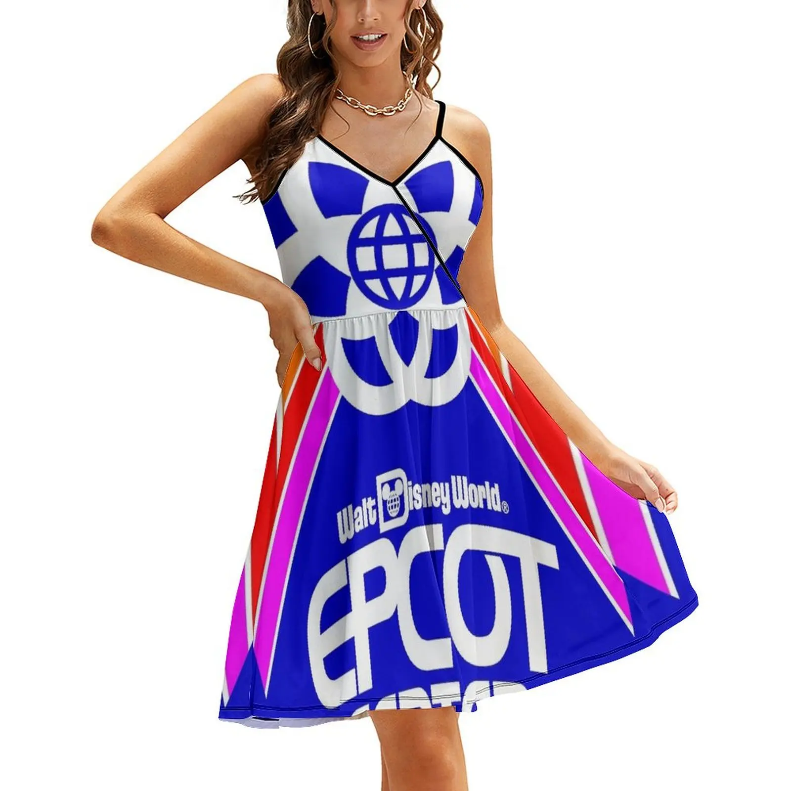 

Inspired by Vintage EPCOT Center (Orlando) Sling Dress Dresses for wedding party Elegant gown dress for women 2024