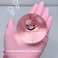 Juguete para apretar, pelota antiestrés blanda al vacío ajustable, juguete para aliviar el estrés y la relajación, bola de burbujas hinchable transparente, regalo de fiesta - Imagen 2