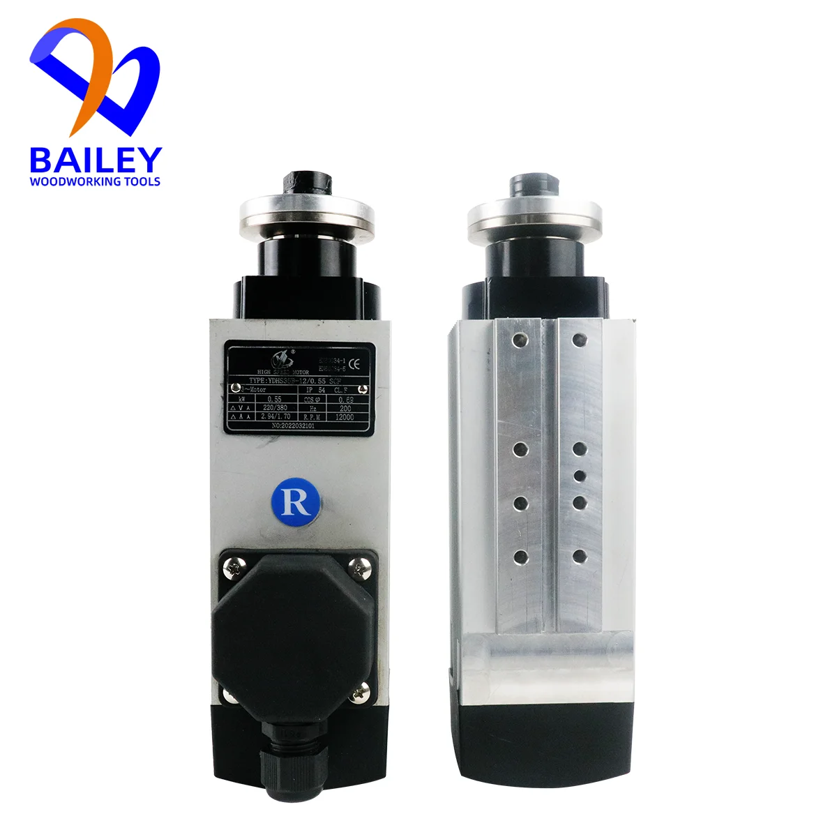 BAILEY 1PC 0.37/0.55/0.75KW High Speed Flush Motor For NANXING KDT Edge Banding Machine Woodworking Tool Accessories