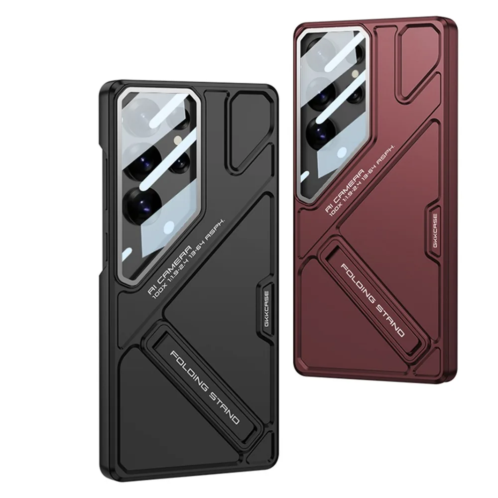 Durable Hard Shell Phone Case with Lens Protection & Built-In Holder