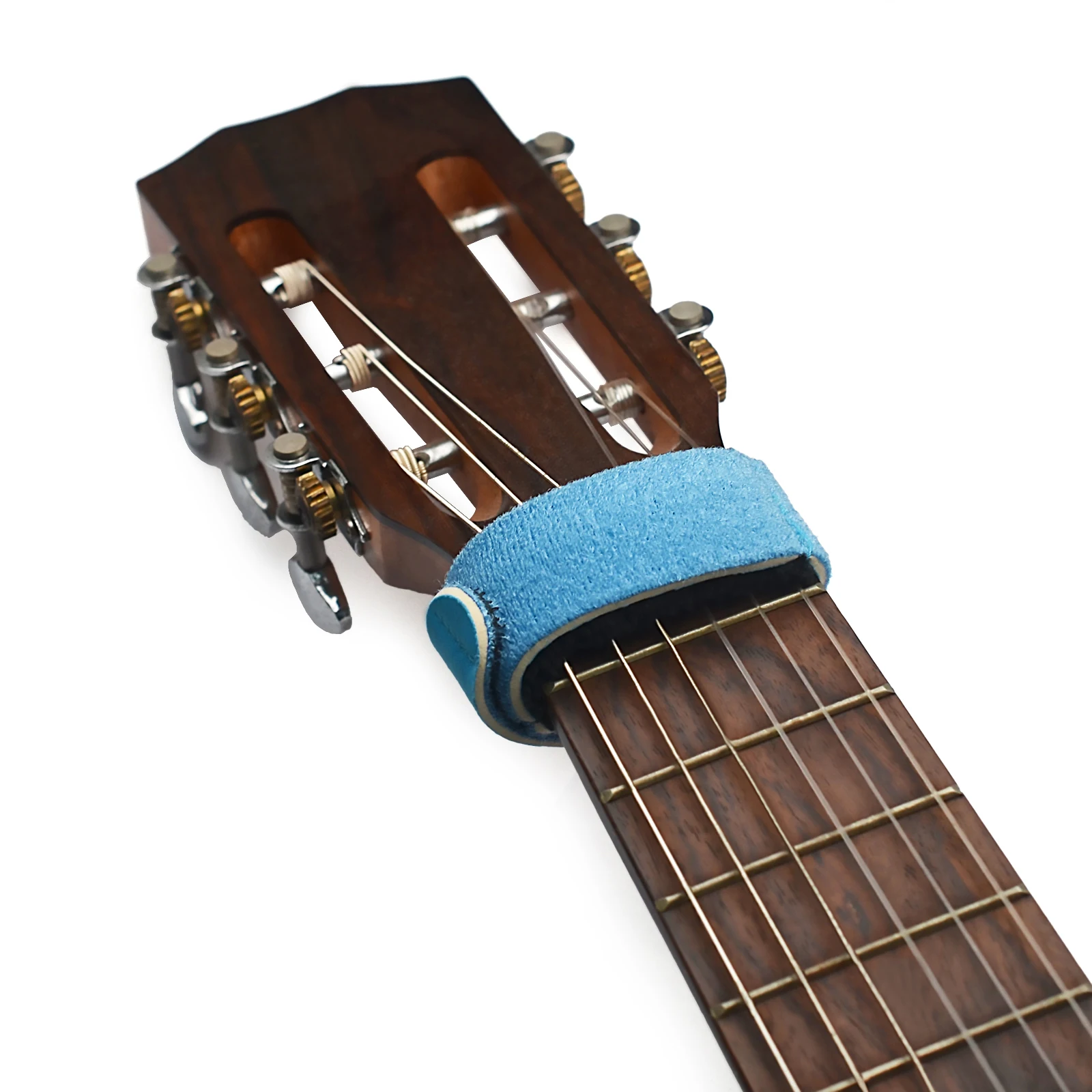 Guitar Fingerboard String Mute Strap Muter Fretboard Muting for Acoustic Classic Guitar Blue