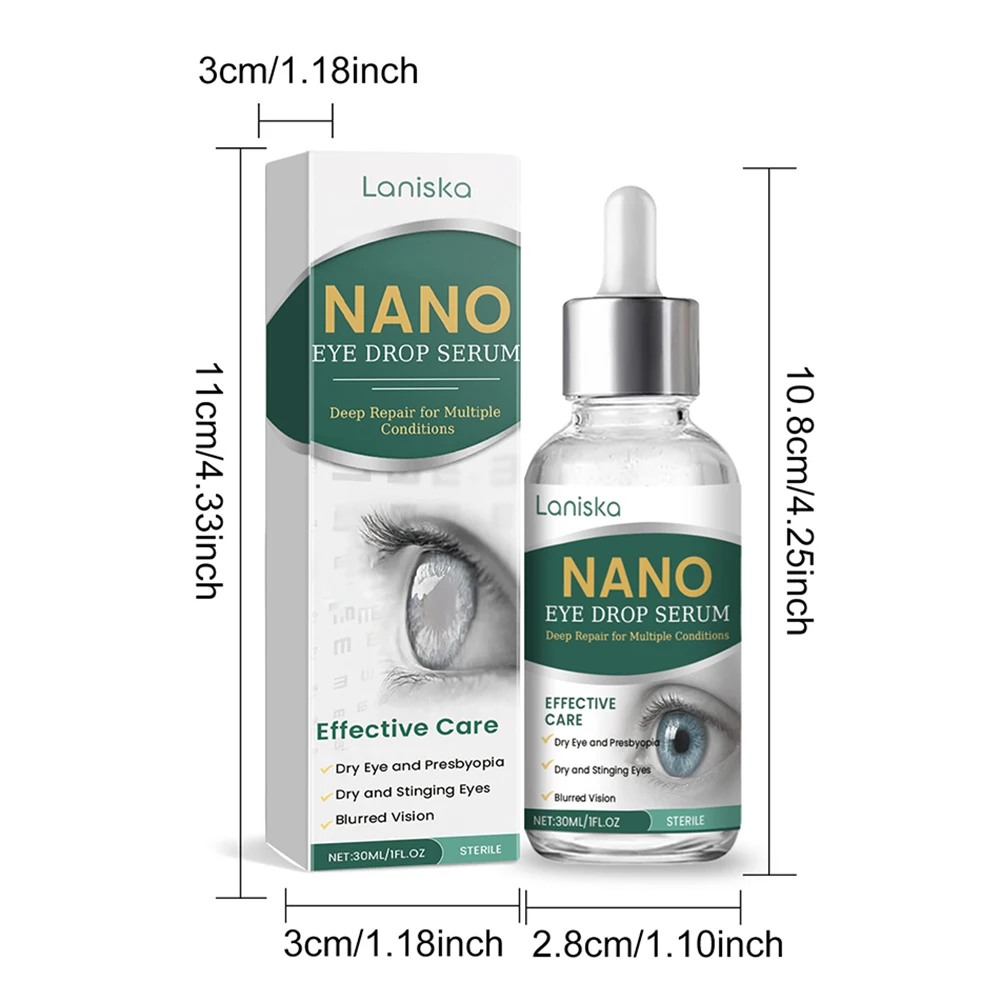Eye Drops Serum Dry Eye Drops for Human Lubricating Eyes Drops for Dry Eyes Relieves Presbyopia Tired Stressed Tearyeyes - 6