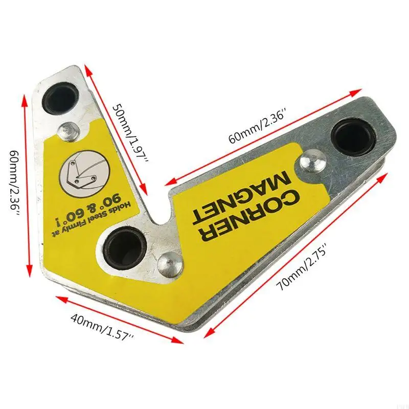 60/90/120&deg; Degree Magnet Welding Locator Magnetic Holder Weld Fixture Corner Clamp Fixer Welder Soldering Tools Durable