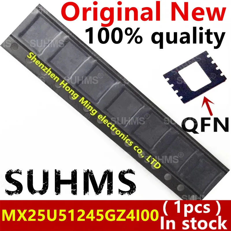 100% New MX25U51245GZ4I00 MX25U51245GZ4100 QFN-8 Chipset 1piece