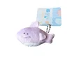 5cm Aquarium Series Plush Backpack Pendant Sharks Walruses Seals Sea Otters Penguins Doll Toys Key Chain Birthday Gifts for Kids 5