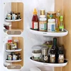 Corner Bathroom Organizer Shelf Shampoo Cosmetic Storage Rack Wall Mounted Kitchen Household Items Bathroom Accessories 3