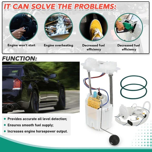 Electric Fuel Pump Module Assembly – Compatible With 2005-2015 Chrysler 300, Dodge Charger, Challenger, Magnum