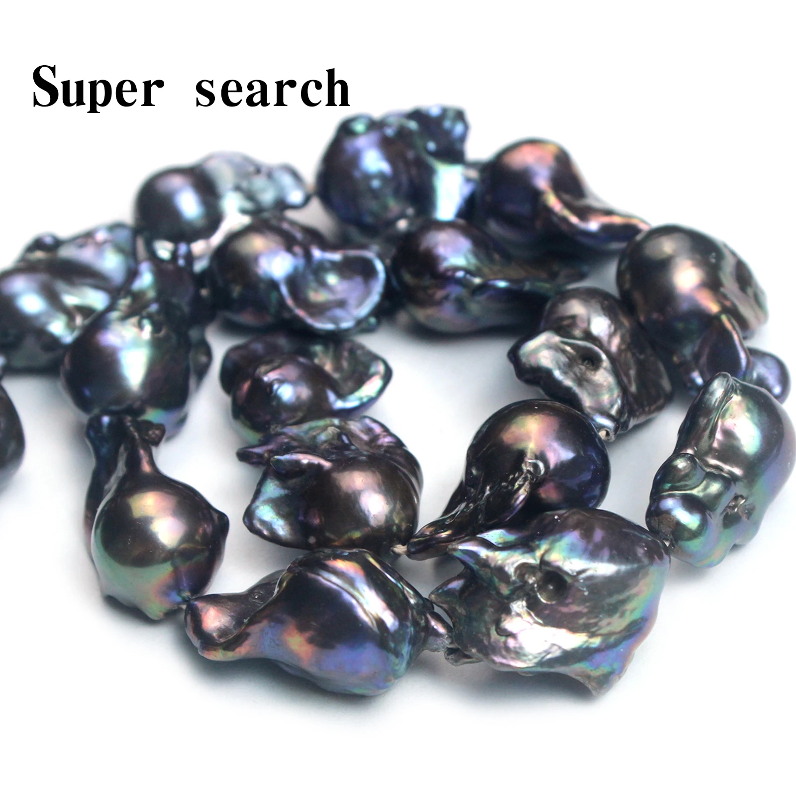 Natürliche Süßwasser Schwarze Perle Fischschwanz Form Perlen Lose Perlen für Schmuck Machen DIY Charms Armband Halskette Zubehör