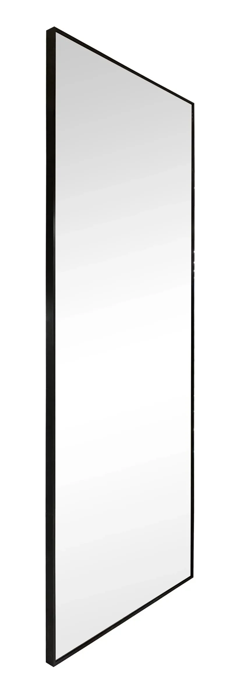 Металлическое полноразмерное зеркало, 27x70 дюймов, Черная отделка