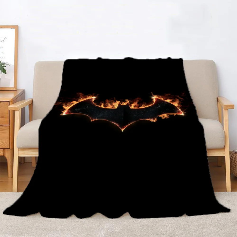 Batmans Fluffy Soft Blankets Characters Summer Blanket Bed Throws Blankets for Sofa Luxury Bedding Knitted Plaid Home Interior hand knitted blanket