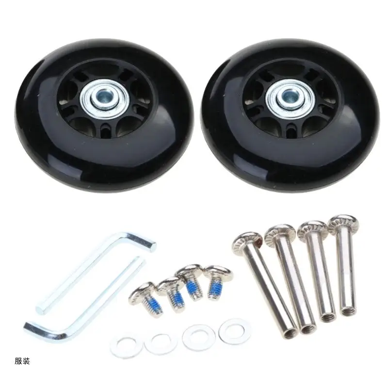

D0UD Suitcase Roller Casters Heavy Duty Wheel SilentWheel Flexible Wheel