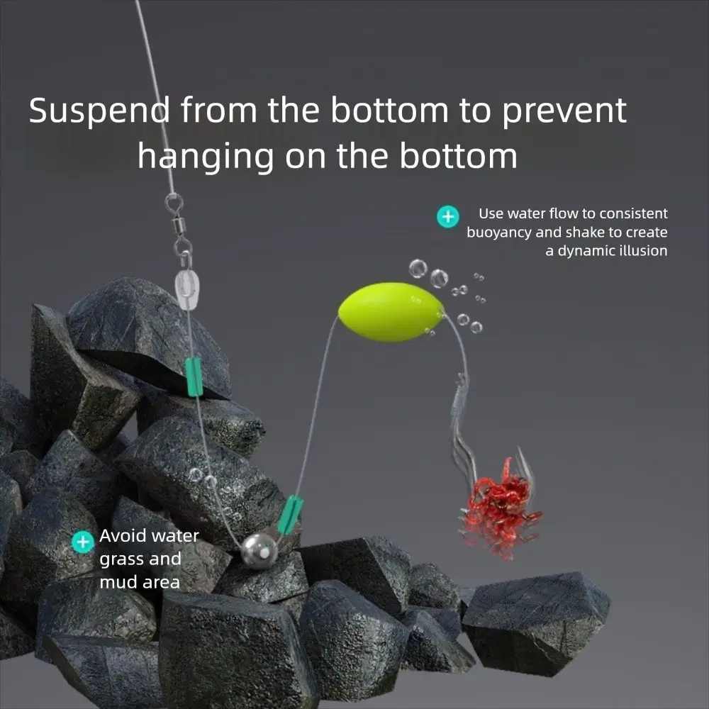 5pcs Flip hook Fishing Hair Rigs hook Equipment Ready Made Carp Fishing Hook Size 7#-14# Pesca Carp Rigs fishing lure