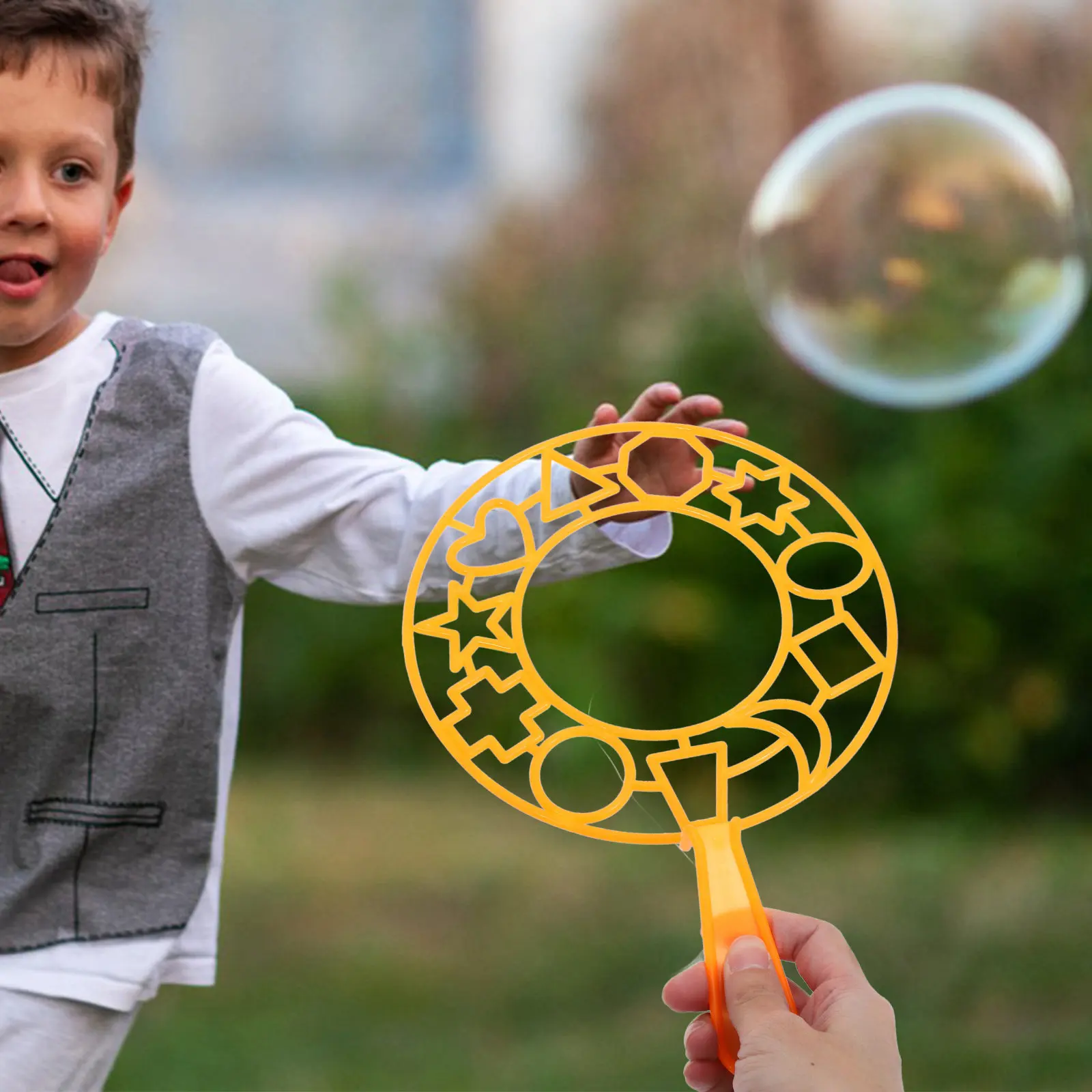 5개의 다채로운 비눗방울 막대 세트, 야외 비눗방울 생일 파티 선물, 거대 비눗..