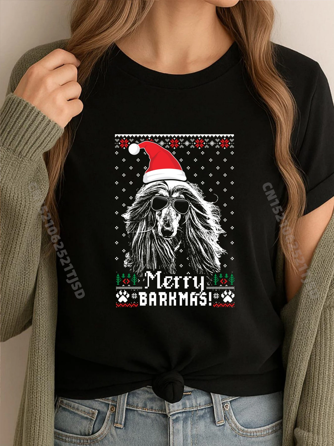 afghan-hound-merry-christmas-tshirt-graphic-tee-for-dog-lovers