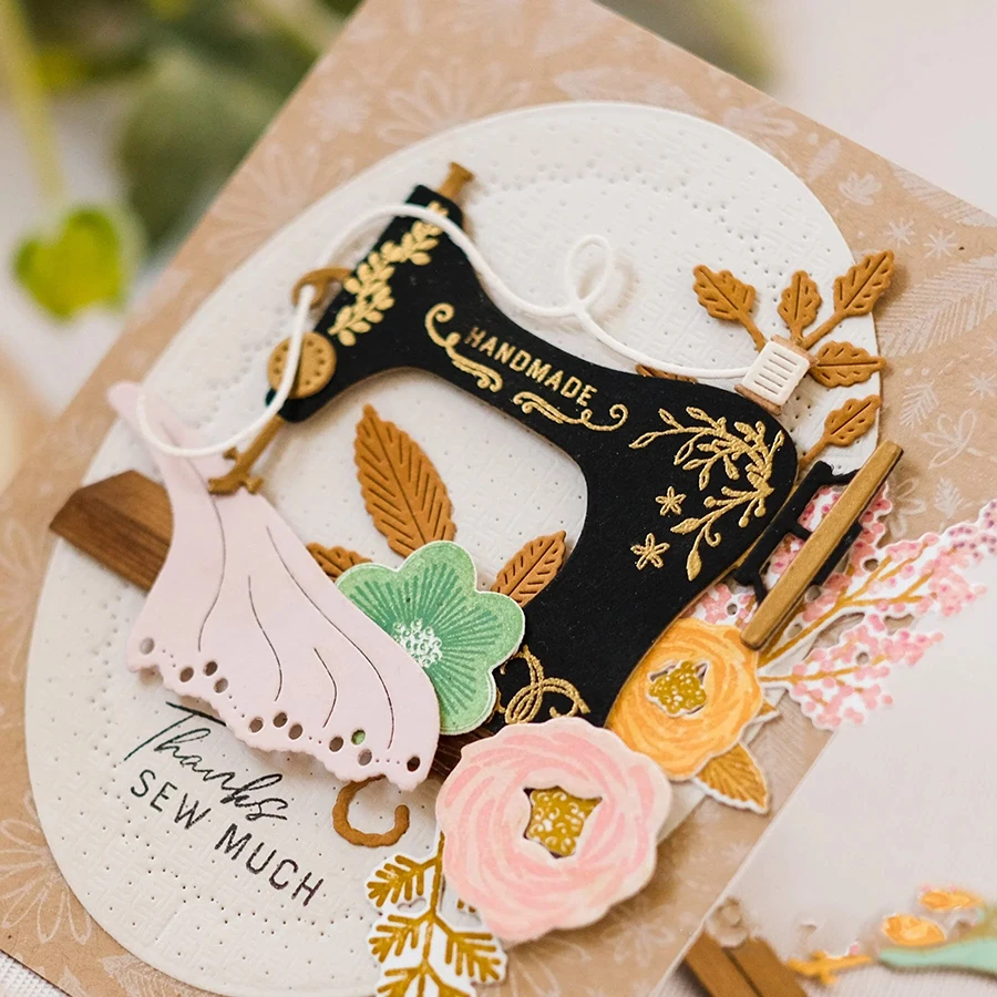 Fustella Da Taglio Metallo Per Scrapbooking - Motivo Erba - Fai Da Te Per Biglietti, Album E Card Making - 2