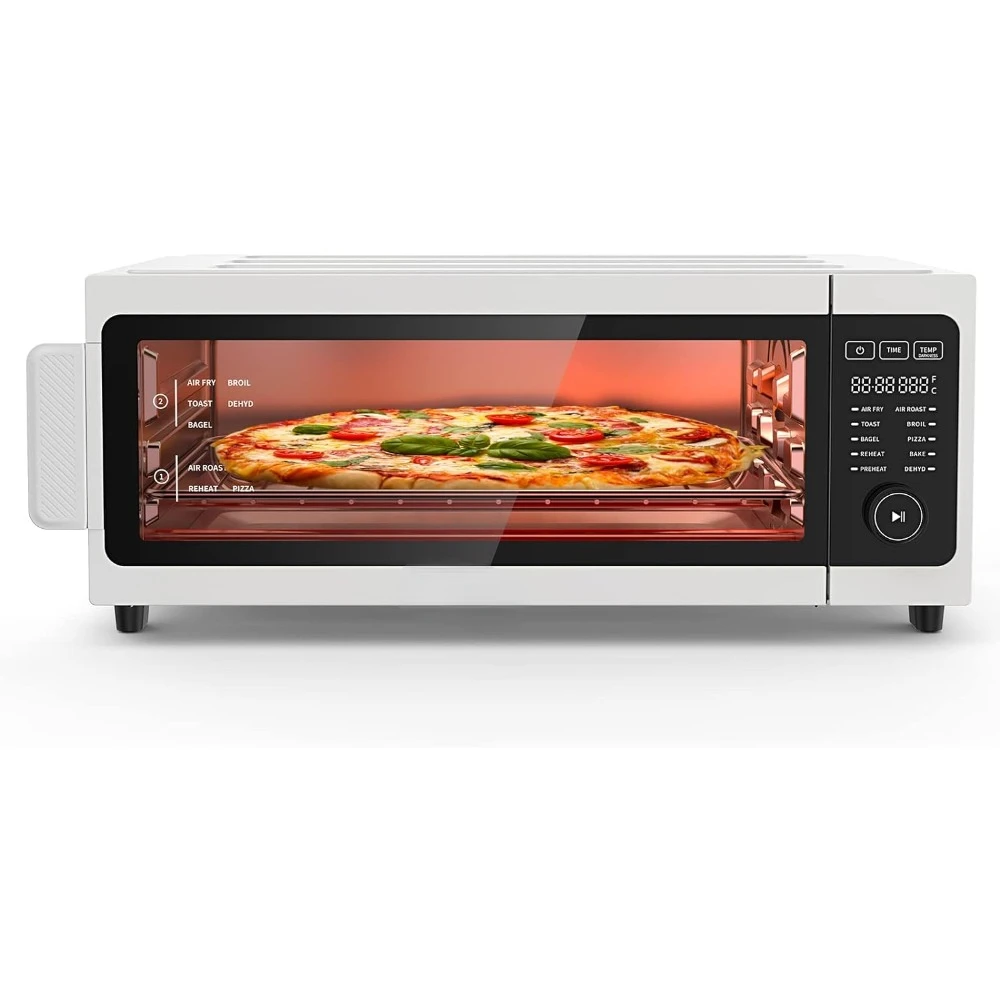 

Air Fryer Combo - Fabuletta 10-in-1 Countertop Convection Oven 1800W, Flip Up & Away Capability for Storage Space, Oil-Le