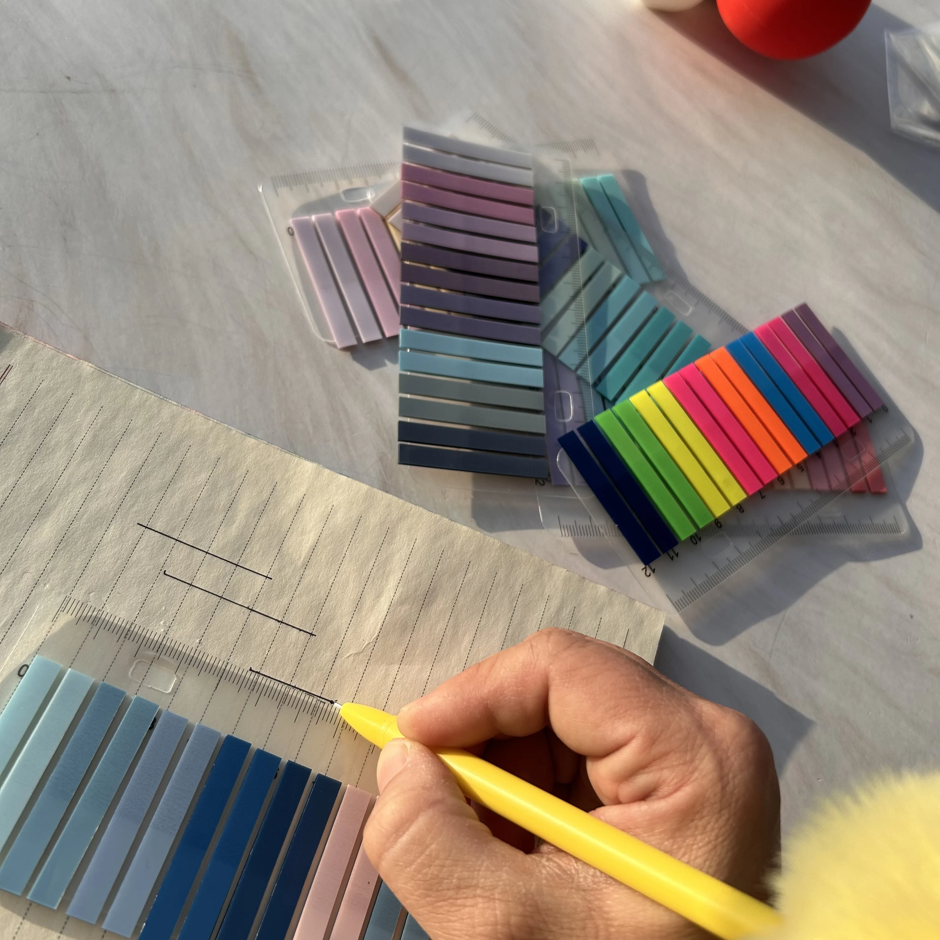 Vibrant Index Sticky Notes - Colorful Bookmark and Label Stickers