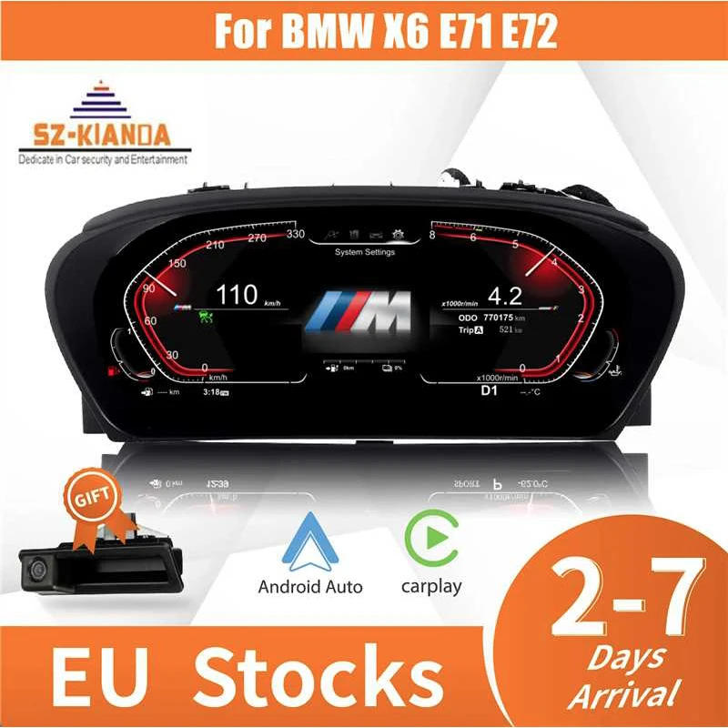 Écran Numérique 10 Pouces Pour BMW Série 3 E90 E91 E92 E93 - 1920x720, Linux, Plug & Play, 7 Thèmes