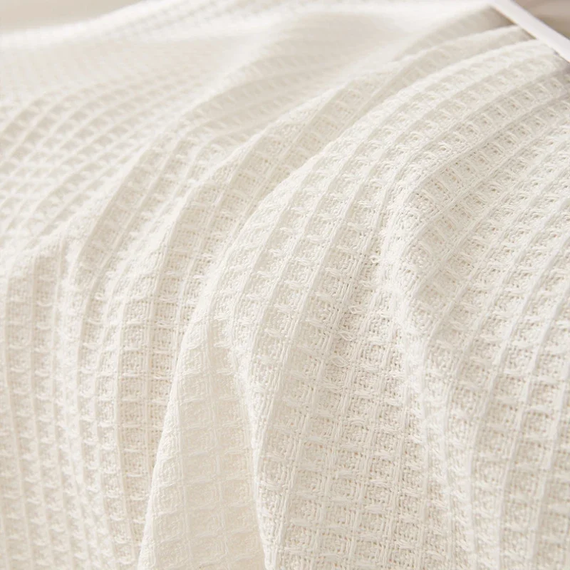 Woven Cotton Sofa Cover Blanket White Grey Sofa Towel for Living Room Furniture Decor Tapestry Couch Cover 6
