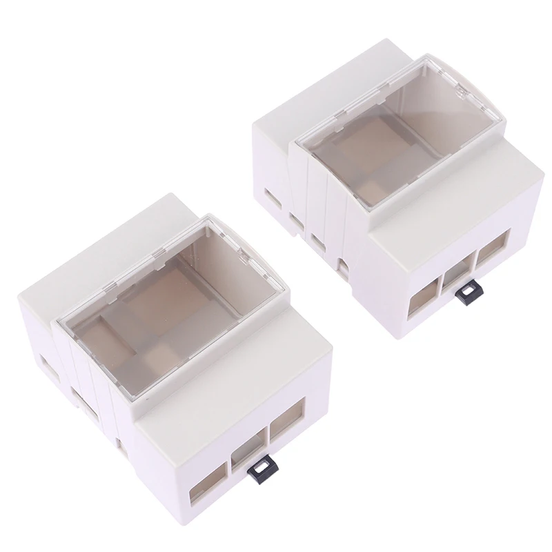 

Raspberry Pi 4 Model B ABS Case DIN Rail Mount Large Inner Space Shell Protection Enclosure for RPI 4B Pi4 or Pi 3B+ 3B