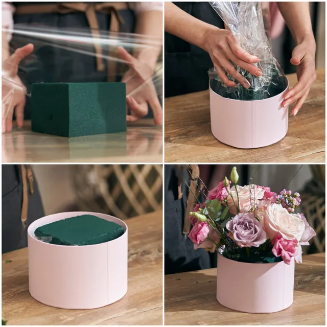 Blocs de mousse florale fraîche et humide, 3/6 pièces, pour fête de mariage, Arrangement floral, décoration, briques en polystyrène, boue, accessoires de jardin pour la maison 6