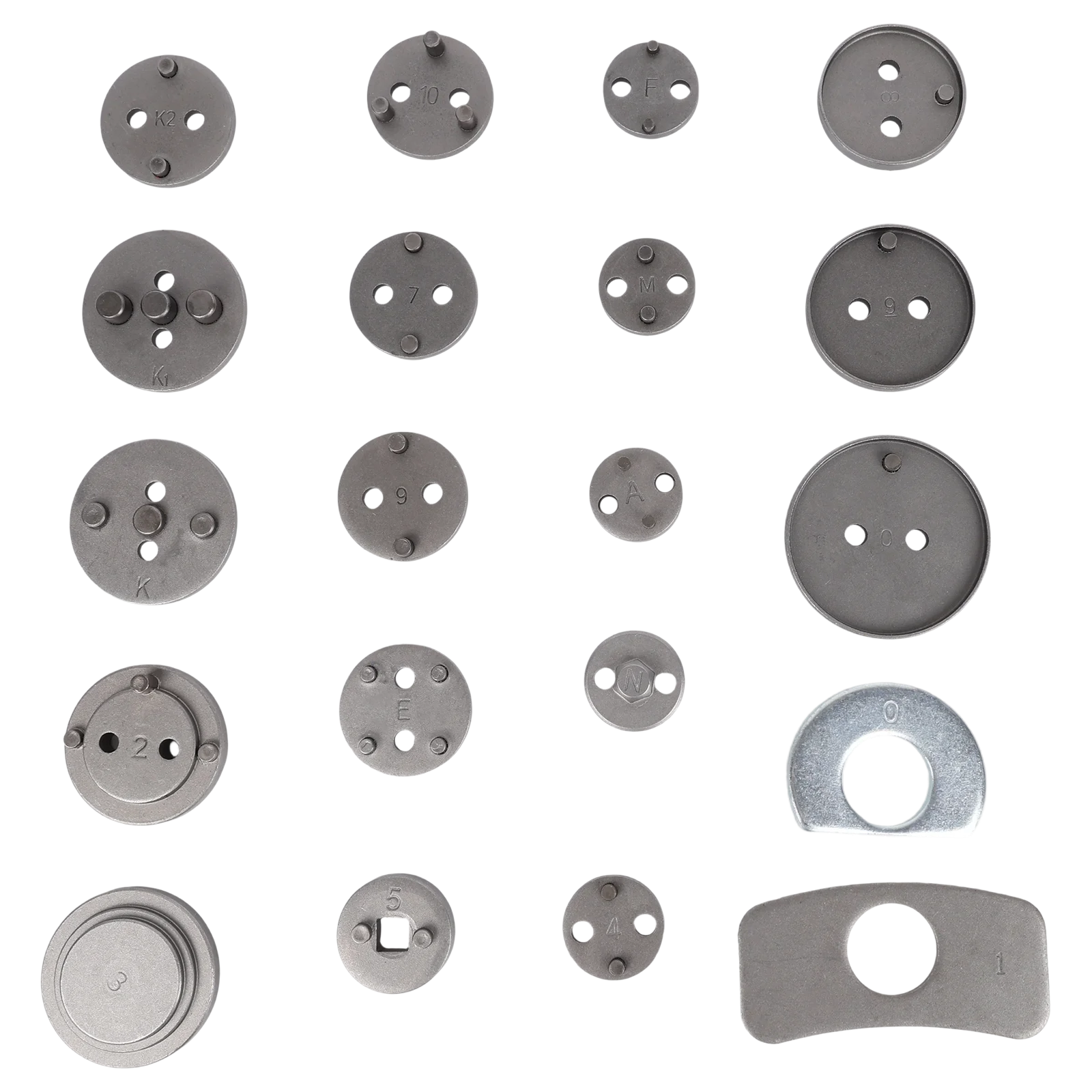 Podofo 22-teiliges Bremszangenwerkzeug-Set, Hochleistungs-Kolbenkompressions- und Rückstellwerkzeug mit Schubbolzen und 18 Scheibenadaptern – Detail 9