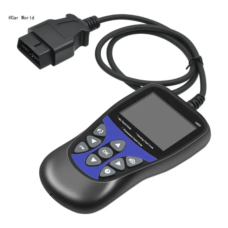 

6XDB Battery Tester Tool V850 OBD2 Scanner Motorcycles Car Truck Diagnostic Analyzer