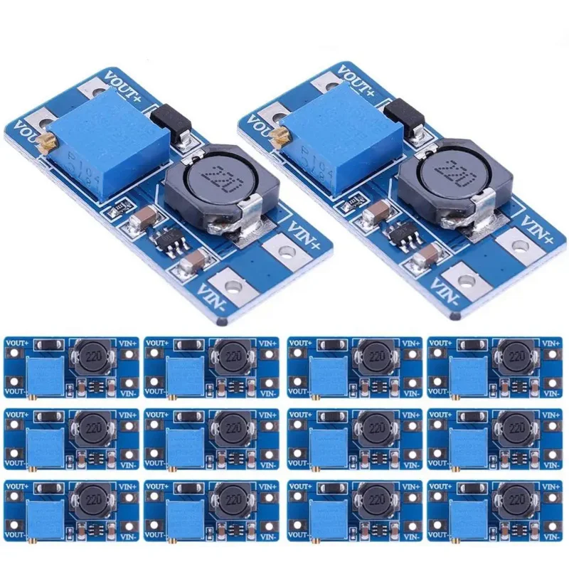 10Pcs Mt3608 Dc-Dc Modulo Convertitore Scheda Step-Up Modulo Di Alimentazione Booster Regolabile Regolatore Di Tensione 2A Max 2V-24V A 28V