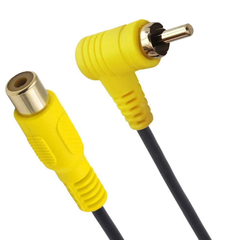 Фото Кабель RCA под прямым углом 90 градусов, кабель RCA «штырь-штырь», Аудиоразъемы Vidio с позолоченным покрытием для домашнего кинотеатра HDTV, 0,15 м, 1,5 м №2