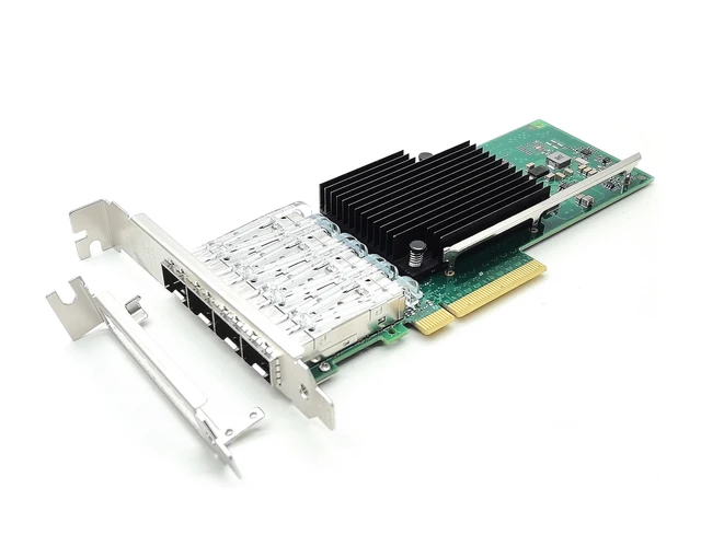Новая сетевая карта PCI-E 10 ГБ, Intel X710DA4 Quad SFP + LC Port Ethernet локальная версия, PCIE x8,x16 для сервера Windows 1