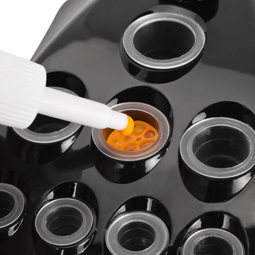 

9 Holes Microblading Pigment Ink Cup Plastic Pen Holder Stand for Tattoo Machine Permanent Makeup Accessories