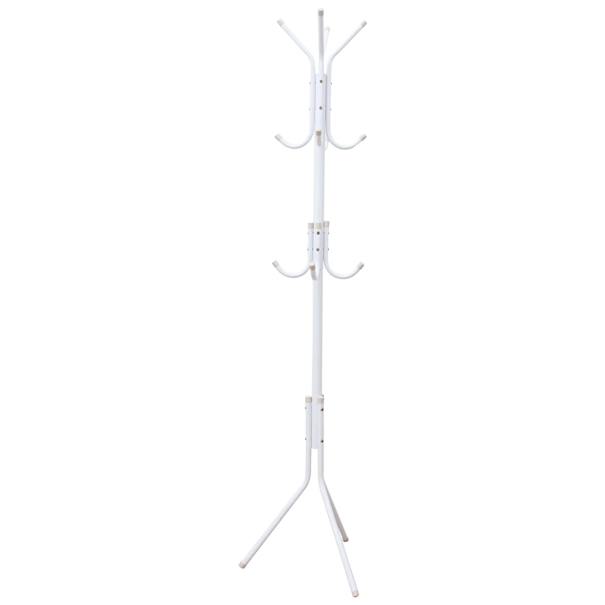 

Blue Coat Tree Stand with 12 Hooks for Scarves, Bags, Jackets, Hats in Entryway or Bedroom