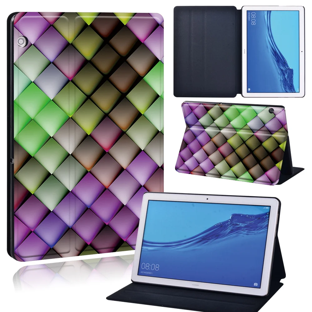 Capa para tablet com suporte de couro,