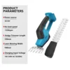 18V Mini Cordless Hedge Cutter Grass Trimmer Grass Shear Shrubber Handheld Trimmer Compatible For BL1830 1840 1850 1860 battery 2