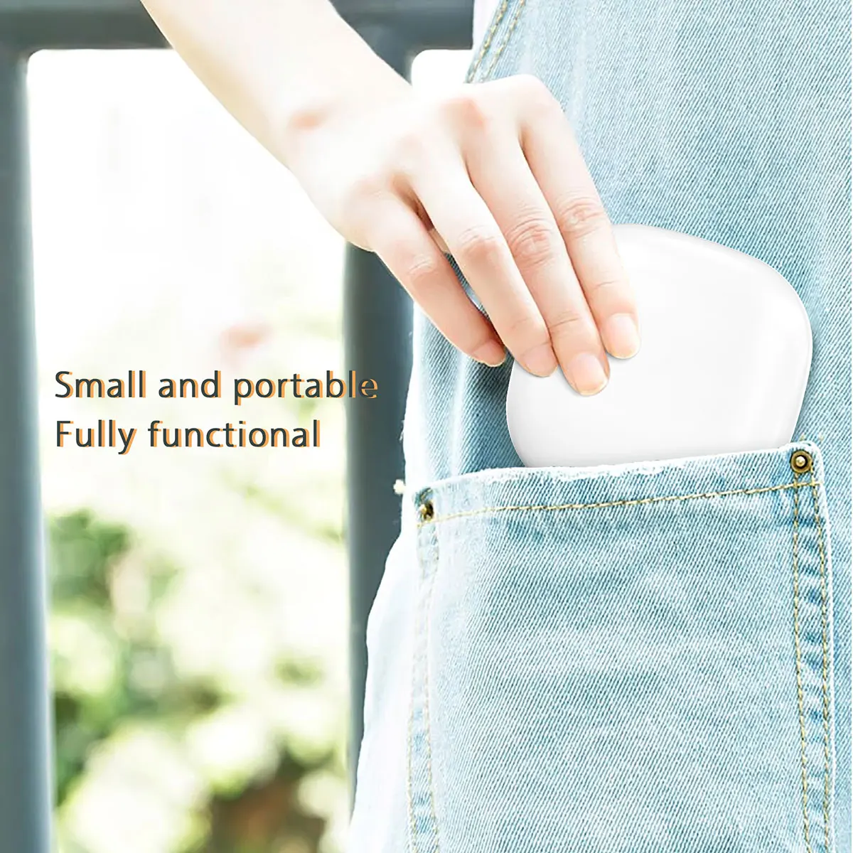 Mini Led Makeup Mirro With Light 5X Magnifying Glass Built-in 400mAh Battery Pocket size For Easy Carrying