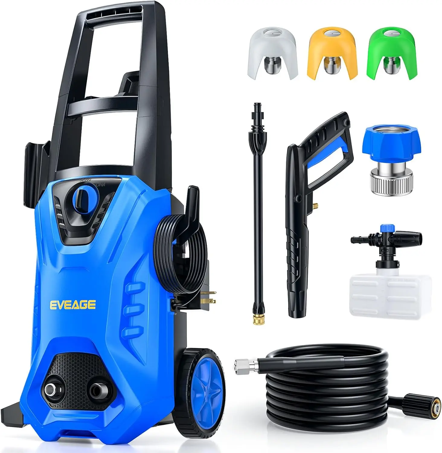 Certified Electric Pressure Washer Power Washer Foam Cannon 3 Different Pressure Nozzles For Cleaning Patios Cars