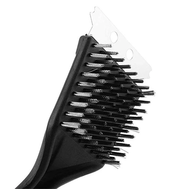 Barbecue Cleaning Tools Grill Brush For Barbecue Grill Brush Steel Wire Bristles BBQ Cleaning Brushes Durable Cooking Tool Outdoor Home BBQ Gas Kit Accessories