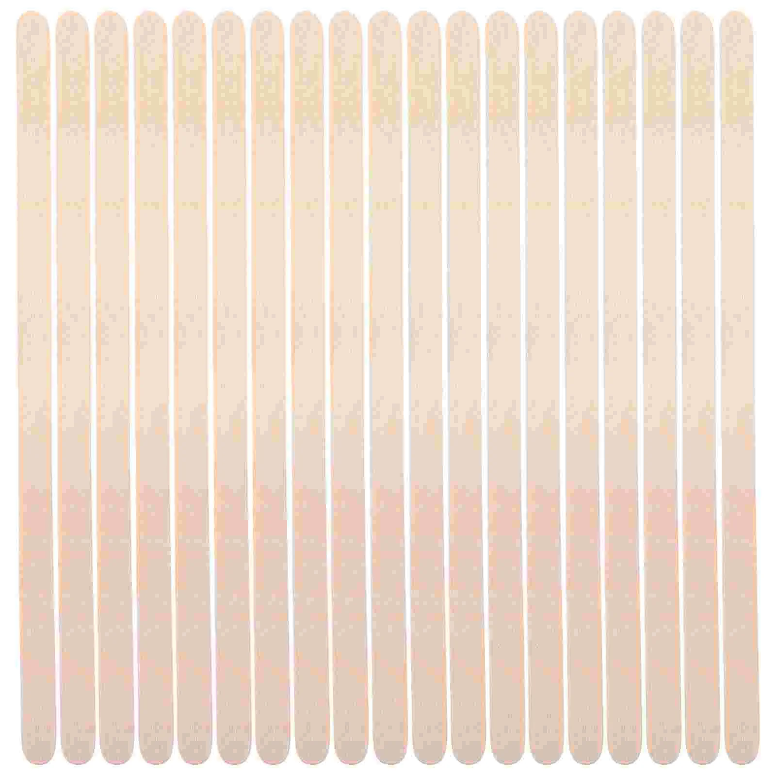 100pcs Wax Strips 140x6x2mm Thick Edge Wood Spatula Sticks Hair Removal Tool Set Efficient Waxing Solution Versatile Beauty