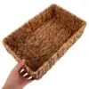 Storage Basket Wicker Woven for Bathroom Back of Toilet Organizer Water Hyacinth 2